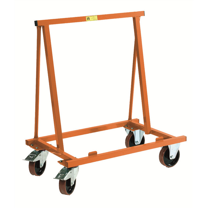 Chariot porte-plaque orange 4 roues 500560 Chariot porte-plaque orange 4 roues 500560