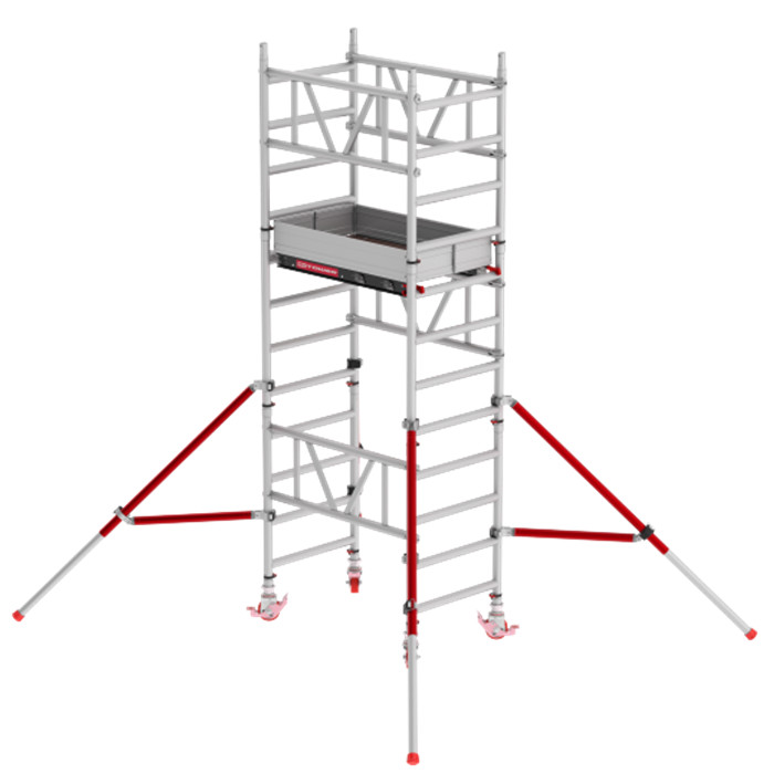 ECHAFAUDAGE compact Mi-Tower de 1.17 m x 0.73 m x 2.20 m hauteur PLANCHER ECHAFAUDAGE compact Mi-Tower de 1.17 m x 0.73 m x 2.20 m hauteur PLANCHER