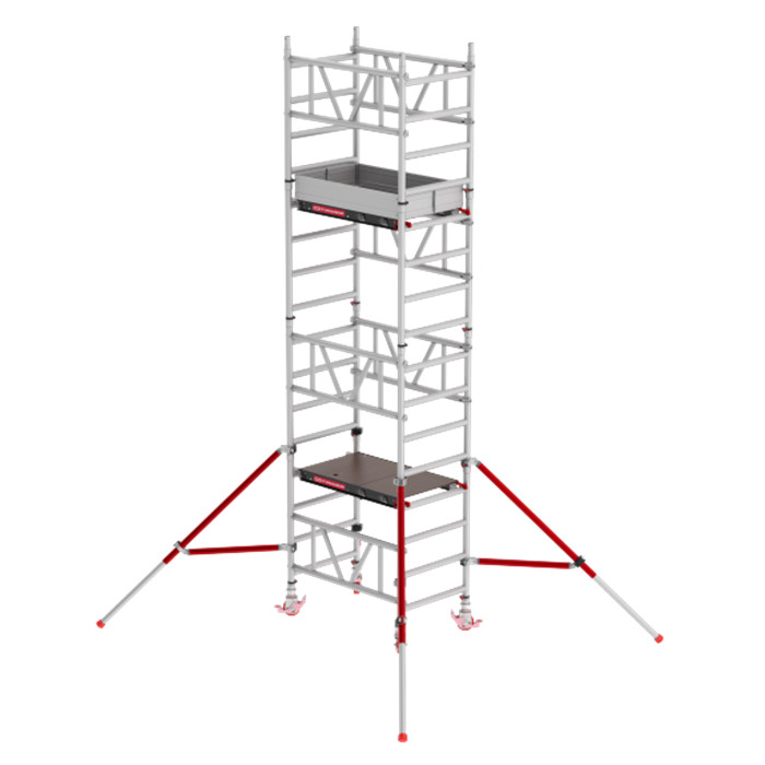ECHAFAUDAGE compact Mi-Tower de 1.17 m x 0.73 m x 3.20 m hauteur PLANCHER ECHAFAUDAGE compact Mi-Tower de 1.17 m x 0.73 m x 3.20 m hauteur PLANCHER