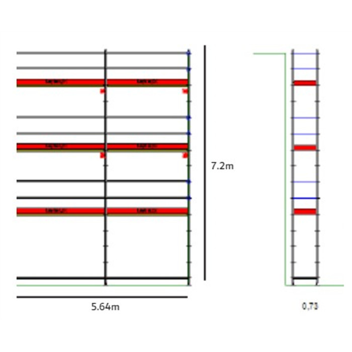 Echafaudage Layher ALL ROUND en ALUMINIUM kit de 41 m2 réf. module 12 PROMOTION Echafaudage Layher ALL ROUND en ALUMINIUM kit de 41 m2 réf. module 12 PROMOTION