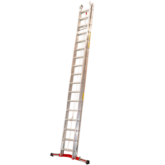 Echelle coulissante à corde type C2 de 2 x 17 échelons hauteurs 4,50m - 8m conforme aux normes EN131 Echelle coulissante à corde type C2 de 2 x 17 échelons hauteurs 4,50m - 8m conforme aux normes EN131