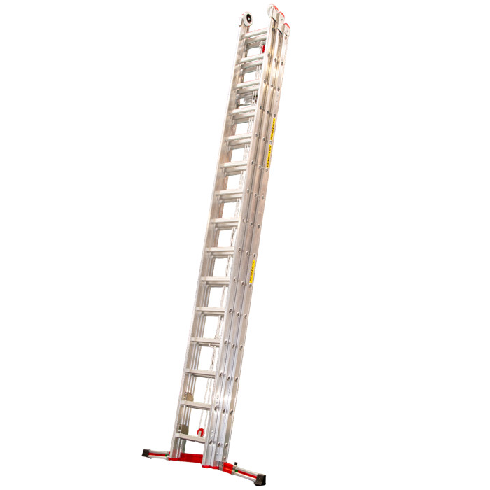 Echelle coulissante à corde type C31 de 3 x 15 échelons hauteurs 4m - 10m conforme aux normes EN131 Echelle coulissante à corde type C31 de 3 x 15 échelons hauteurs 4m - 10m conforme aux normes EN131