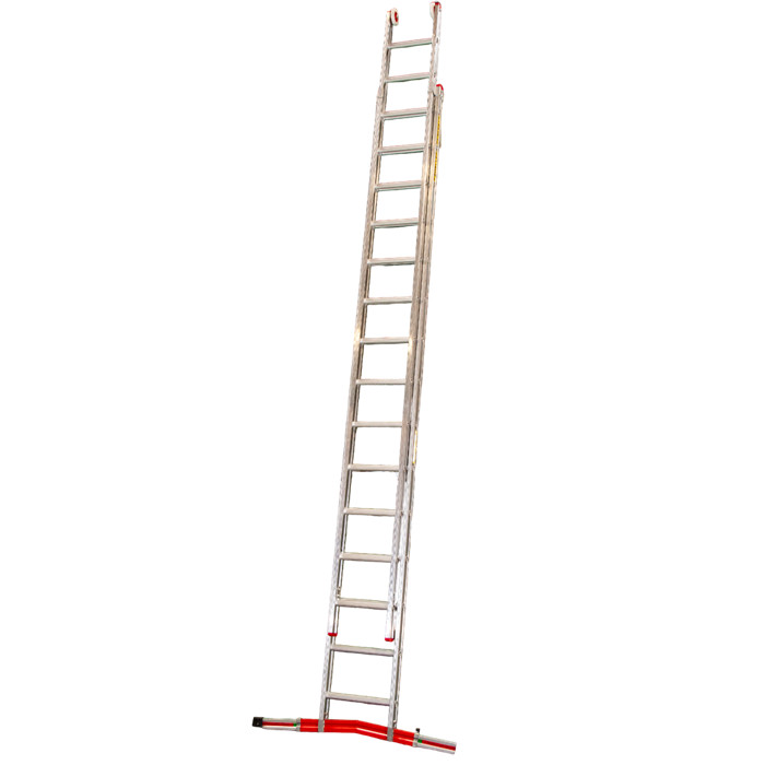 Echelle coulissante à main type T2 de 2 x 15 échelons hauteurs 4m - 7m conforme aux normes EN131 Echelle coulissante à main type T2 de 2 x 15 échelons hauteurs 4m - 7m conforme aux normes EN131