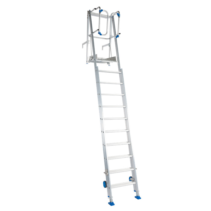 Echelle pré-mur télescopique 10-18 échelons (2.55m - 4.40m) SOLIDE Echelle pré-mur télescopique 10-18 échelons (2.55m - 4.40m) SOLIDE
