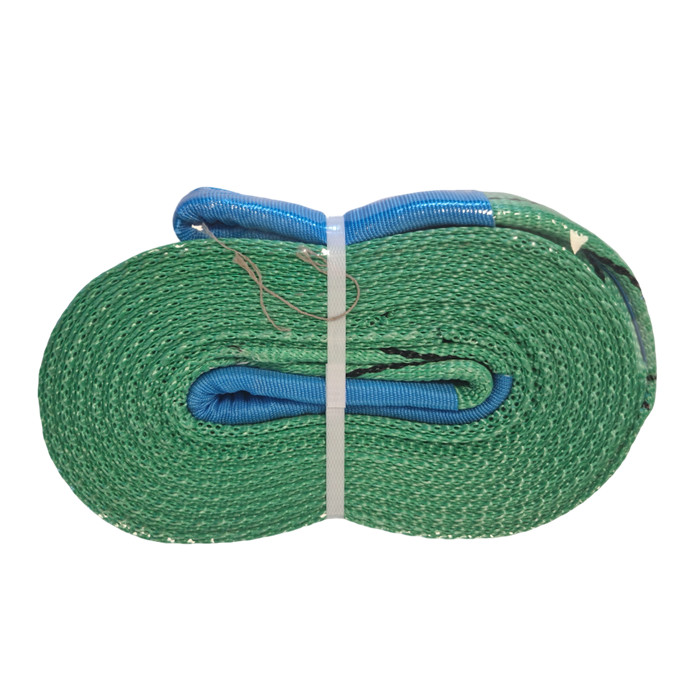 Elingue sangle plate verte 60 mm x 5.00 m 2T Elingue sangle plate verte 60 mm x 5.00 m 2T