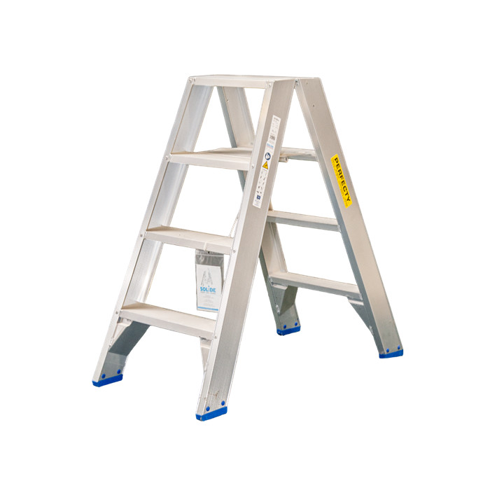 Escabeau double 2 x 4 marches 1 m hauteur plateformeSOLIDE modèle DT-04 Escabeau double 2 x 4 marches 1 m hauteur plateformeSOLIDE modèle DT-04