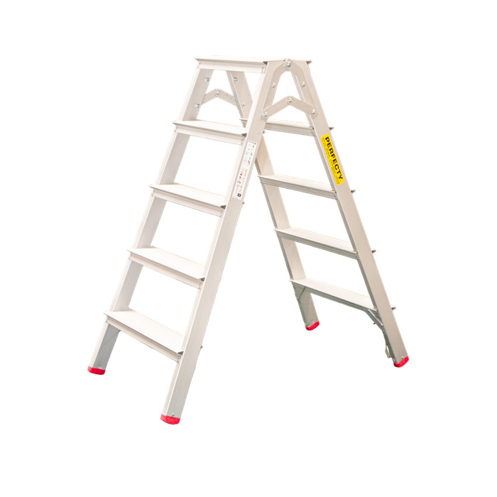 Escabeau type 2B de 2 x 5 marches hauteur plate-forme 1,15 m conforme aux normes EN131 Escabeau type 2B de 2 x 5 marches hauteur plate-forme 1,15 m conforme aux normes EN131