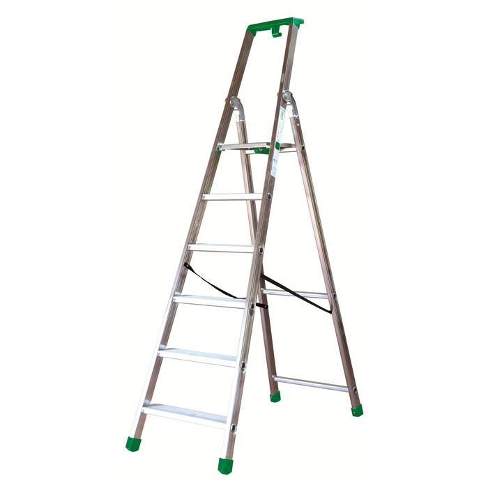 Escabelle Quadra de 6 marches hauteur plate-forme 1.36 m Escabelle Quadra de 6 marches hauteur plate-forme 1.36 m