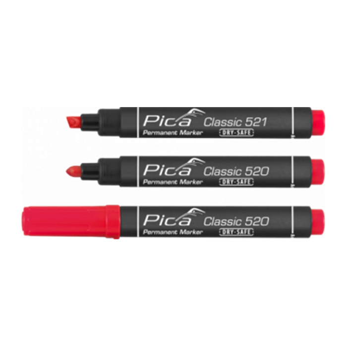 Marqueur Permanent 1-4mm, Bout rond, Rouge Marqueur Permanent 1-4mm, Bout rond, Rouge