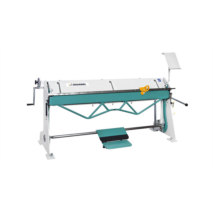 Plieuse manuelle d'atelier de 2.5 m + pédalier centralisé + couteau à molettes et baguetteuse de 18 mm réf. PZX2540A JOUANEL Plieuse manuelle d'atelier de 2.5 m + pédalier centralisé + couteau à molettes et baguetteuse de 18 mm réf. PZX2540A JOUANEL