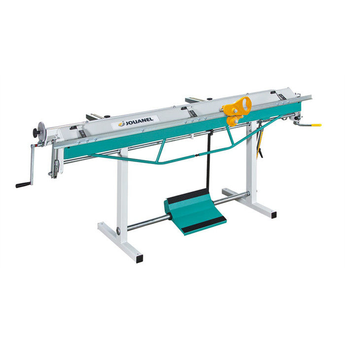 Plieuse manuelle de chantier de 2.5 m + pédalier centralisé + couteau à molettes et baguetteuse de 18 mm réf. PCX2540A JOUANEL Plieuse manuelle de chantier de 2.5 m + pédalier centralisé + couteau à molettes et baguetteuse de 18 mm réf. PCX2540A JOUANEL