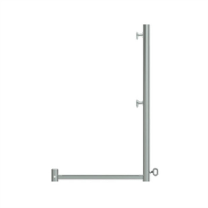 Support garde-corps en L de 1 m en acier pour échafaudage RUX super 65 Support garde-corps en L de 1 m en acier pour échafaudage RUX super 65