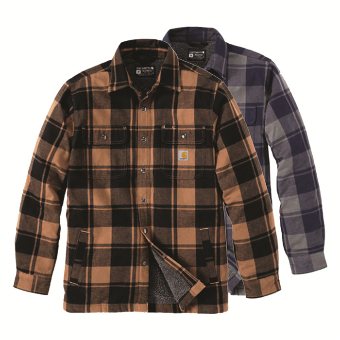 Surchemise à carreaux avec doublure sherpa Carhartt réf. 105939 Surchemise à carreaux avec doublure sherpa Carhartt réf. 105939