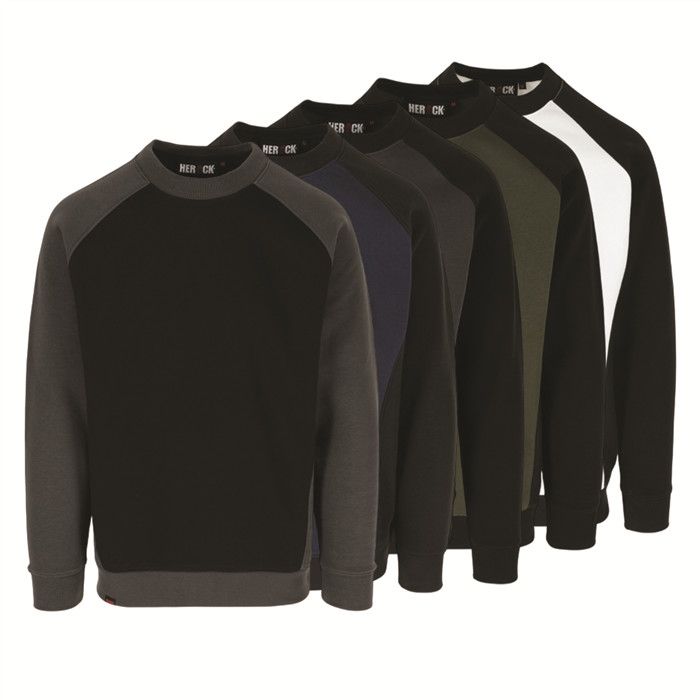 Sweat col rond bicolors réf. Boris Herock Sweat col rond bicolors réf. Boris Herock