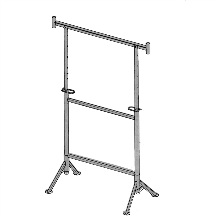 Tréteau de maçon à pieds orientables de 1,22 m de large. Hauteurs 1,22/2m capacité max. 900 kg (1 pièce) Tréteau de maçon à pieds orientables de 1,22 m de large. Hauteurs 1,22/2m capacité max. 900 kg (1 pièce)