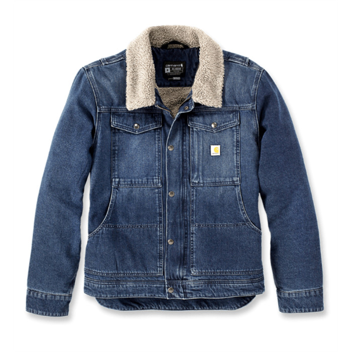 Veste jeans avec doublure sherpa Carhartt réf. 106323 Veste jeans avec doublure sherpa Carhartt réf. 106323